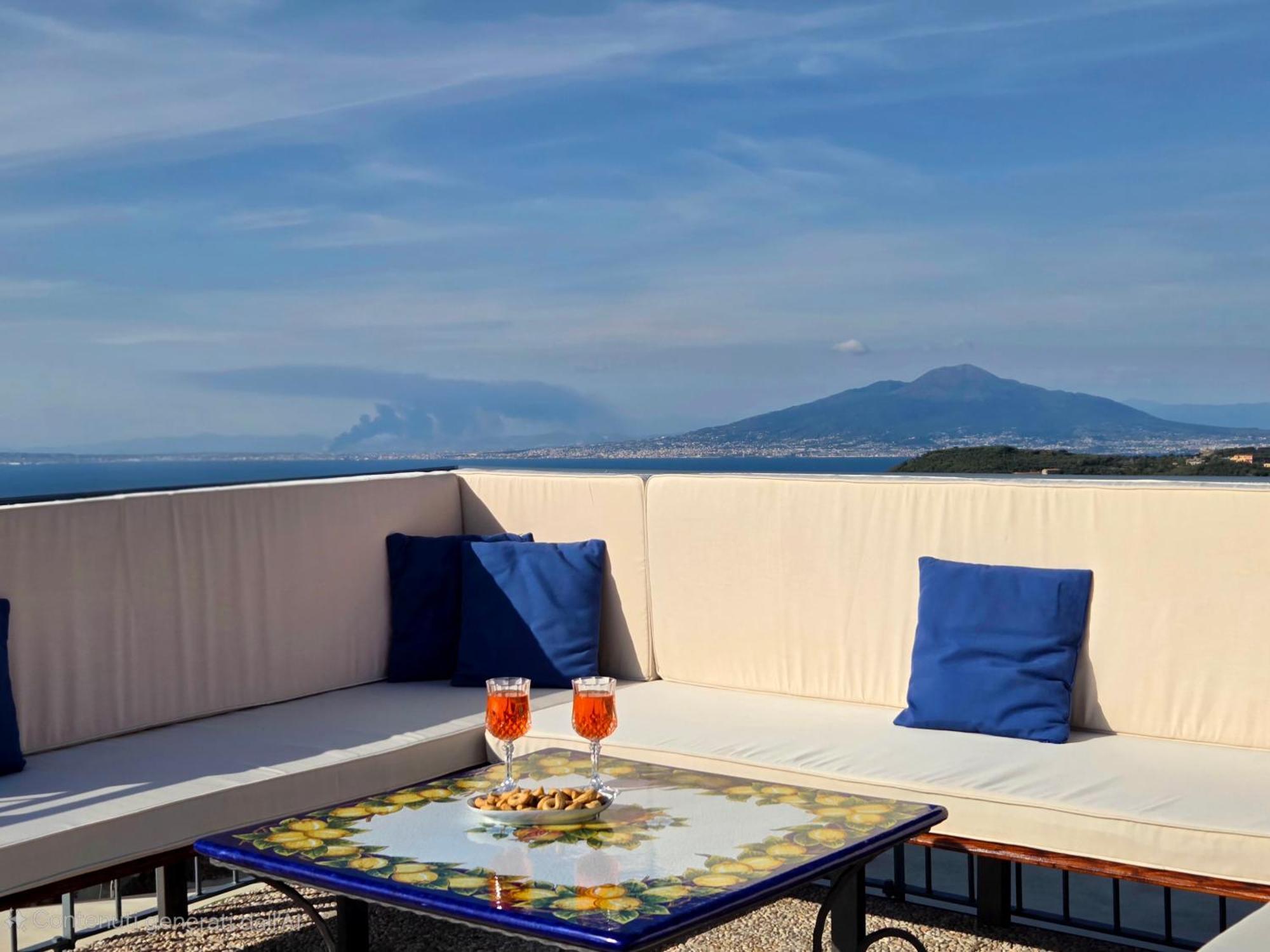 Sun & Relax, Relaxing Location With Seaview Villa Massa Lubrense Eksteriør bilde