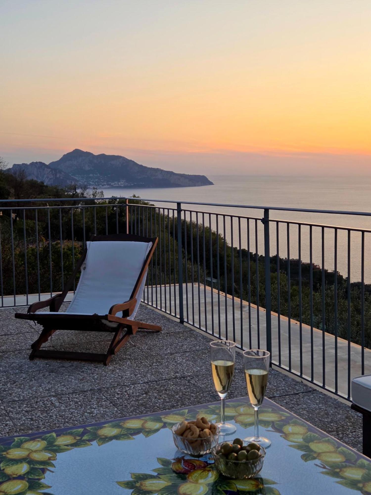 Sun & Relax, Relaxing Location With Seaview Villa Massa Lubrense Eksteriør bilde